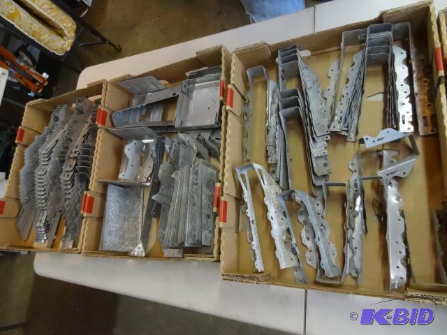 lot 148 image: 3 boxes of misc joist hangers...