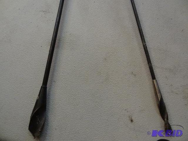 lot 154 image: 34" and 14" long shaft drill bits...