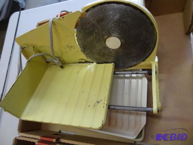 lot 155 image: Vintage electric meat saw...