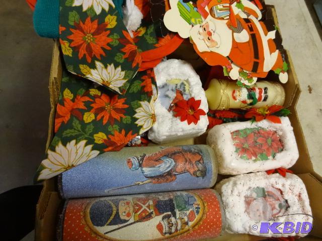 lot 189 image: Christmas candles and place mats...