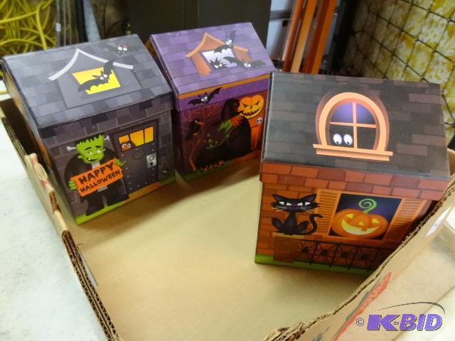 lot 190 image: Halloween boxes. 4 stacked in each one...