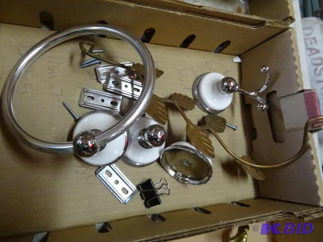 lot 220 image: Misc bathrooom towel hangers...