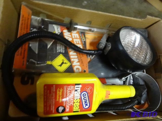 lot 240 image: Oil filter. Gunk trans seal. Dodge mud flap. ...