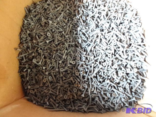 lot 247 image: Box of drywall screws. Approx 30 lbs...