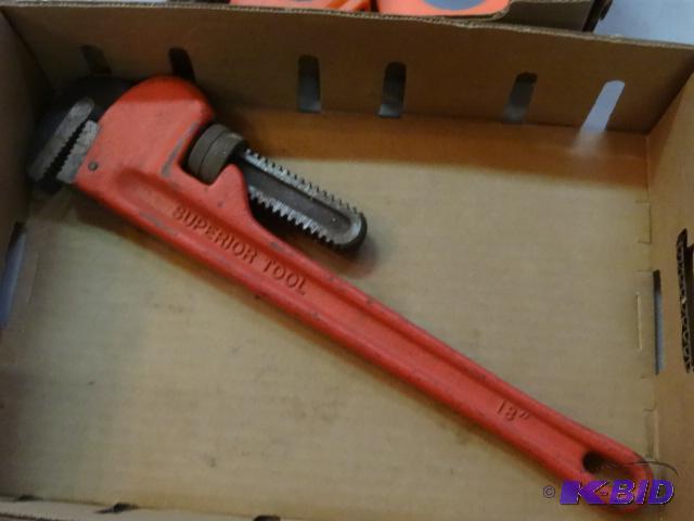 lot 268 image: 18" pipe wrench...