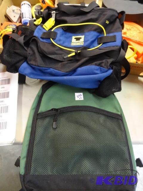 lot 270 image: 2 back packs...