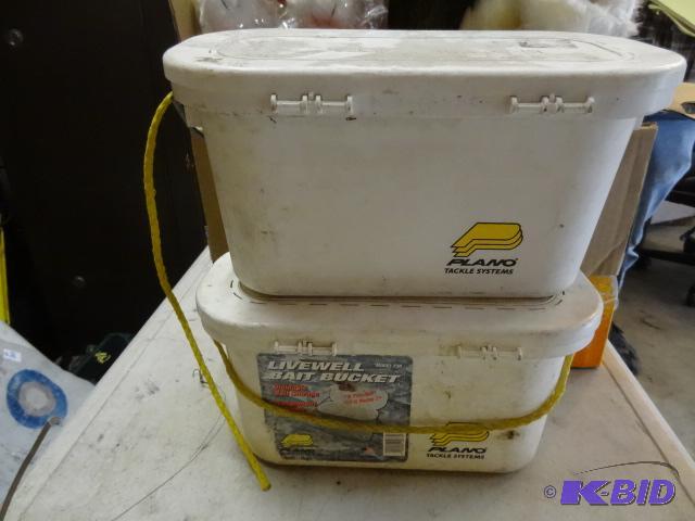 lot 277 image: 2 Plano live well bait buckets...