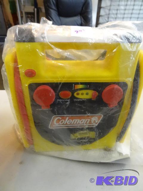 lot 281 image: Coleman Jumpstart system with light. New. Wit...