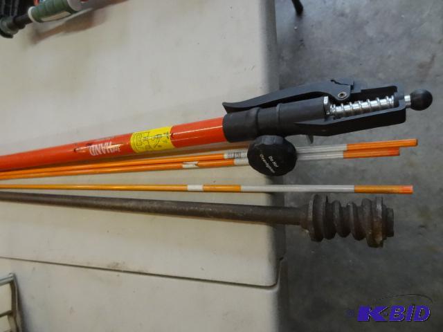lot 289 image: Homemade steel chisel. Driveway stakes. 3rd h...