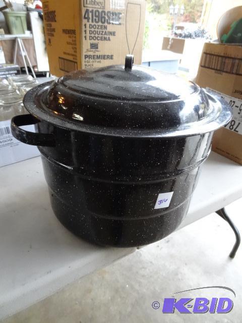 lot 316 image: 12" caning pot...