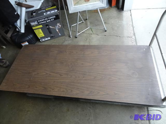 lot 327 image: 72 x 30 folding table...