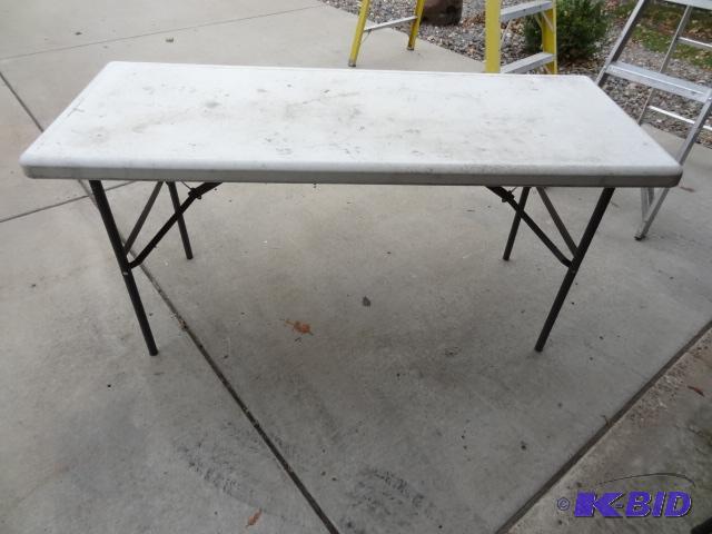 lot 340 image: 60 x 24 folding table...