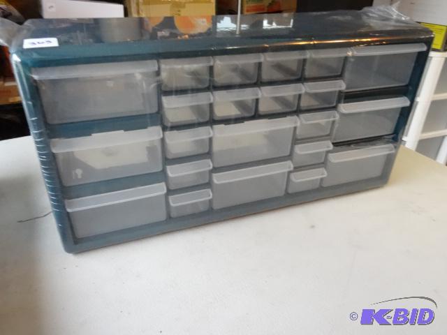 lot 363 image: 22 drawer hardware bin. New...
