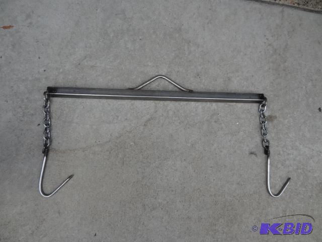 lot 370 image: Stainless hanging meat hook...