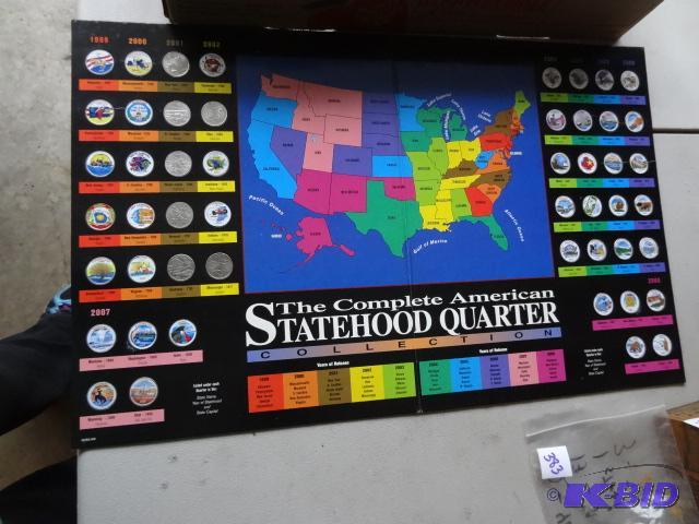 lot 381 image: American statehood quarter collection. Comple...