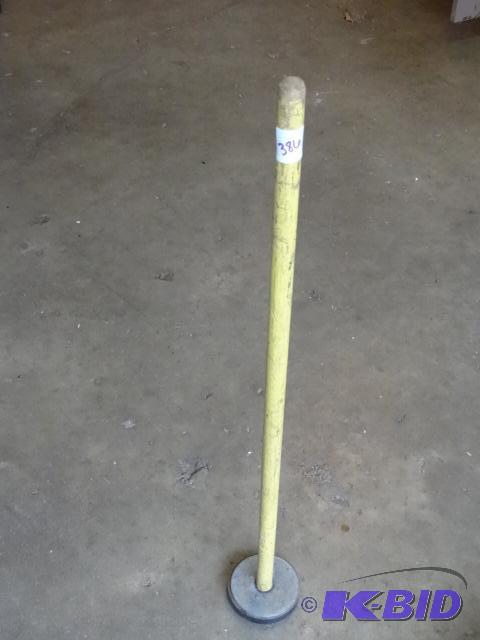 lot 386 image: Round pick up magnet on a wood stick...