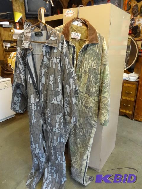 lot 403 image: 2 camo coveralls. One is insulated. Both are ...