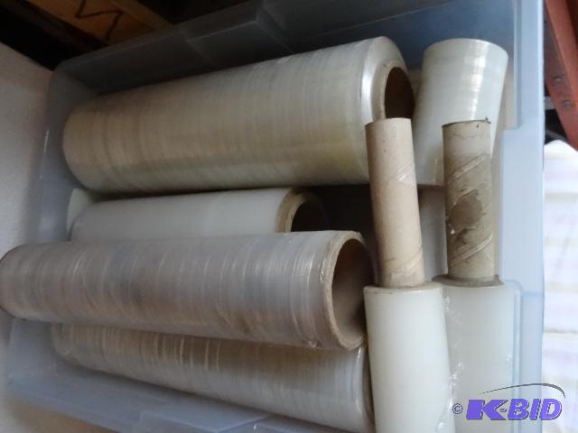 lot 421 image: Misc rolls of shrink wrap...