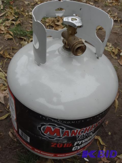 lot 67 image: New style 20 lb propane tank...