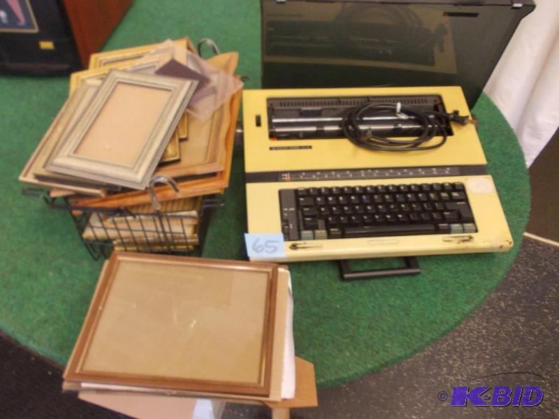 lot 65 image: Assorted Picture Frames and ElectricTypewrite...