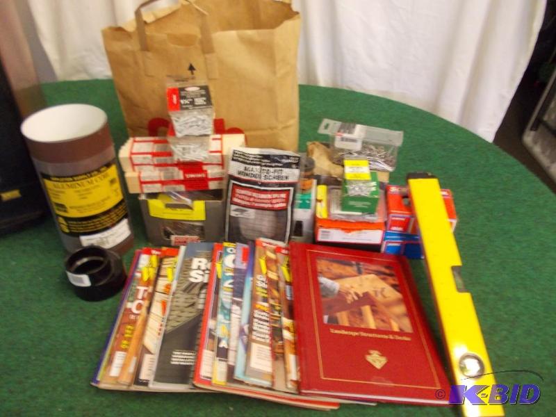 lot 76 image: Home Improvement BooksMagazines, Fasteners, ...