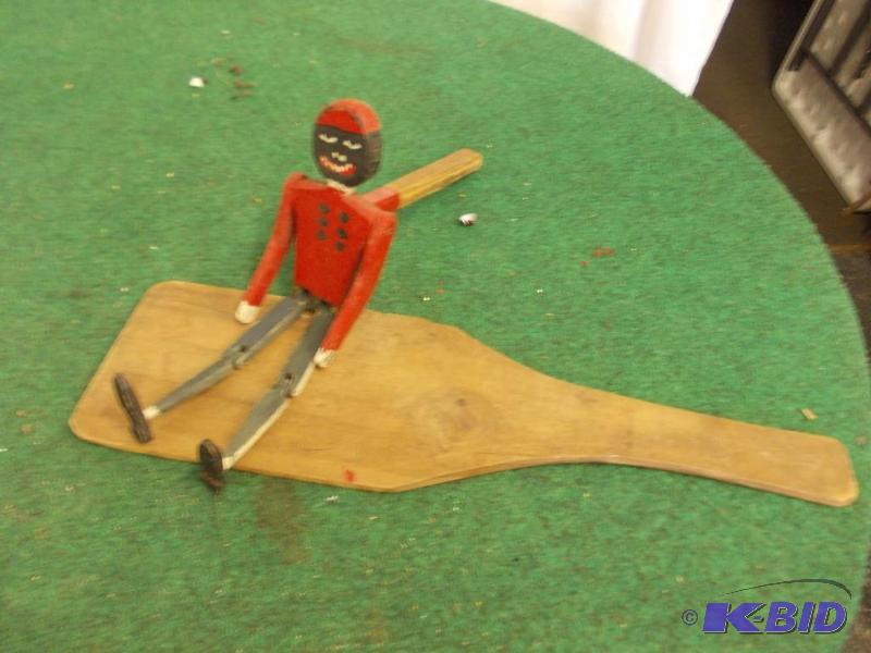lot 88 image: Vintage Dancing Wood Puppet Toy...