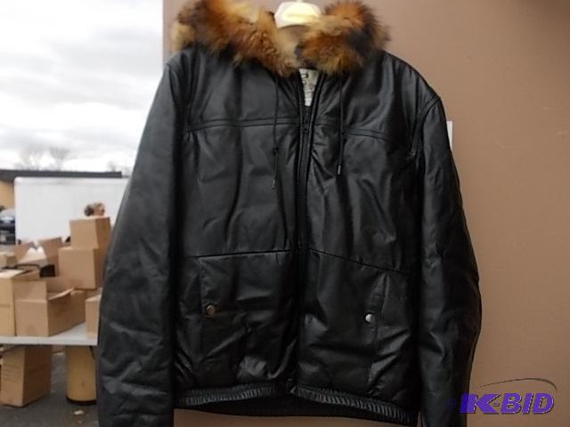 lot 18 image: Bermans Leather Jacket Size 42...