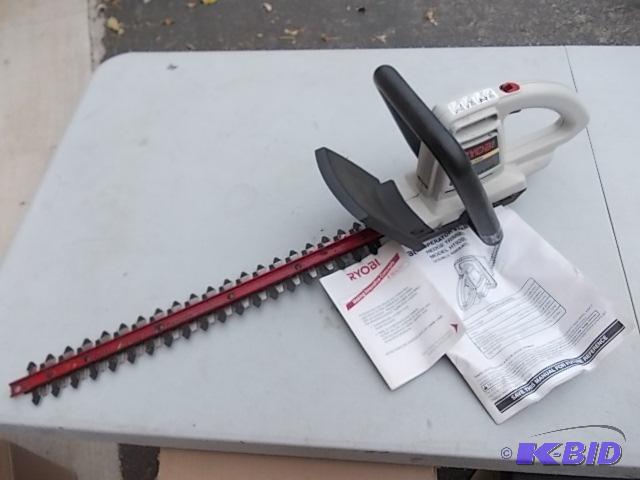 lot 31 image: Ryobi 20" Electric Hedge Trimmer...