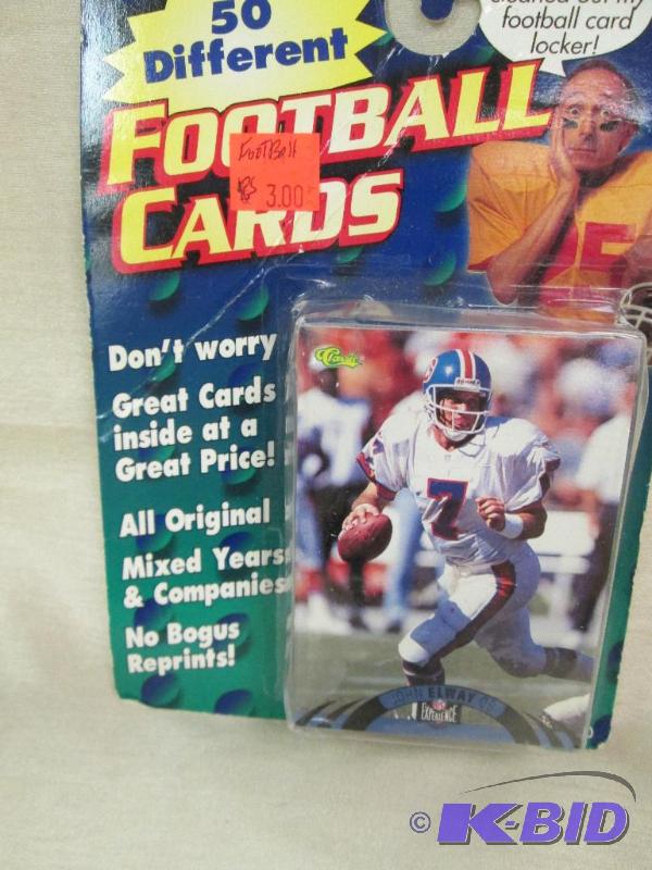lot 13 image: 50 different football cards...