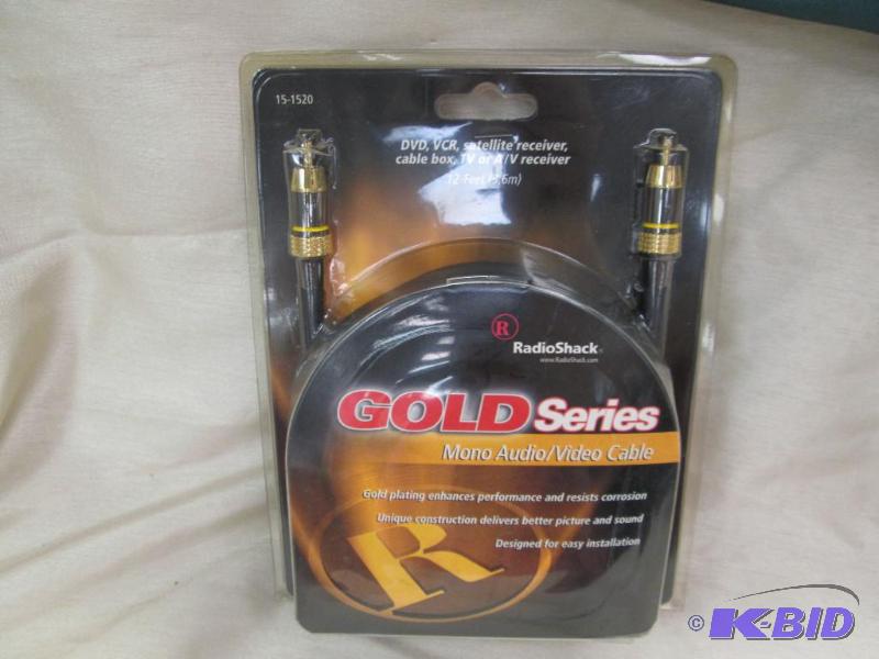 lot 137 image: Radio shack gold series Mono audiovideo cabl...