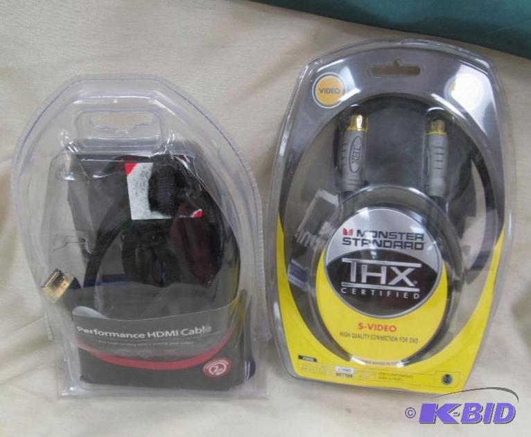 lot 138 image: Qty 2 Performance HDMI cable and Monster stan...