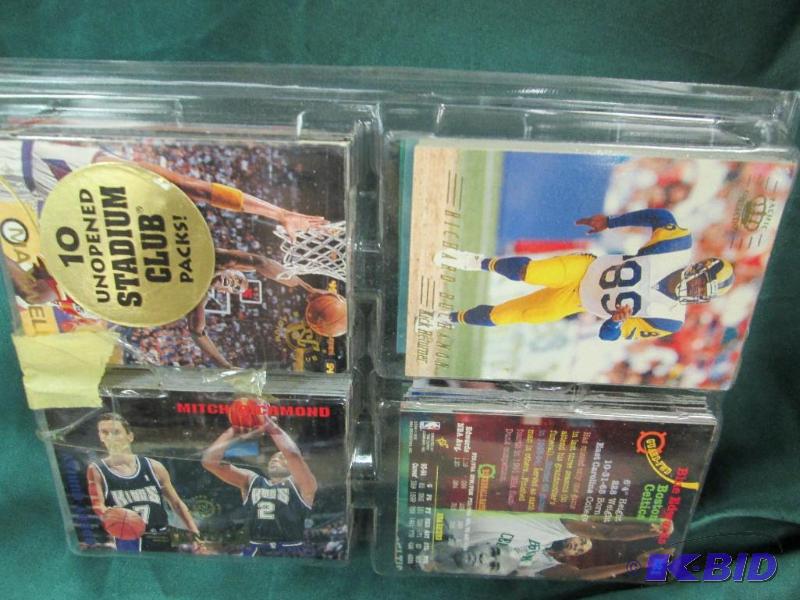 lot 16 image: Assortment of basket ball and football cards...