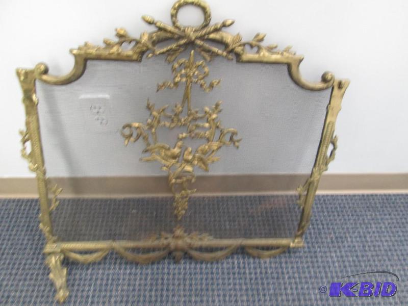 lot 176 image: Screen with decoration on that goes in front ...