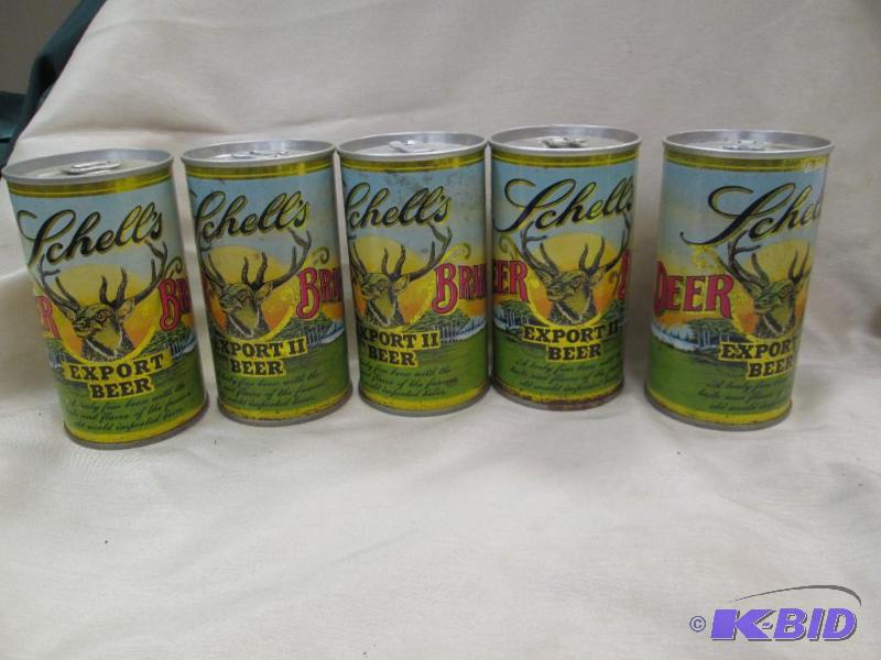 lot 188 image: Qty 5 Schells Deer Brand Export II Beer made...