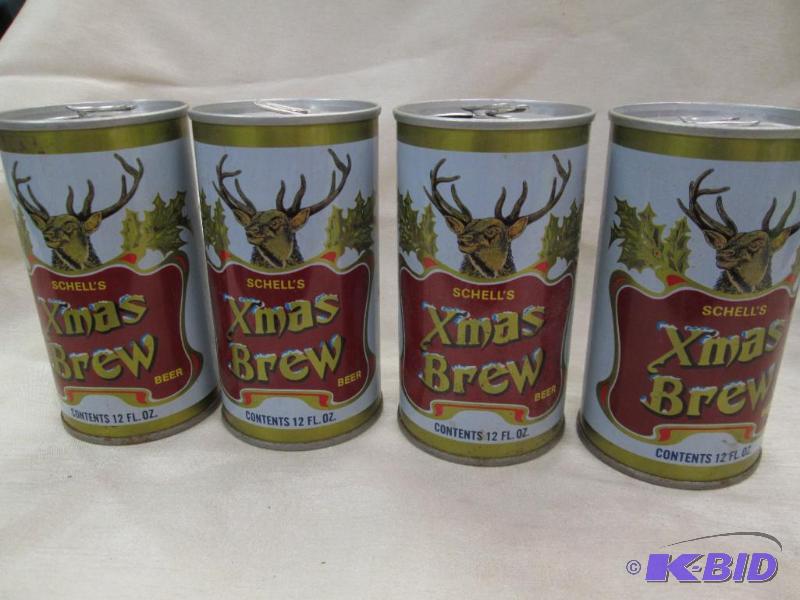 lot 192 image: Qty 4 Schells Xmas brew (New Ulm Minn)...