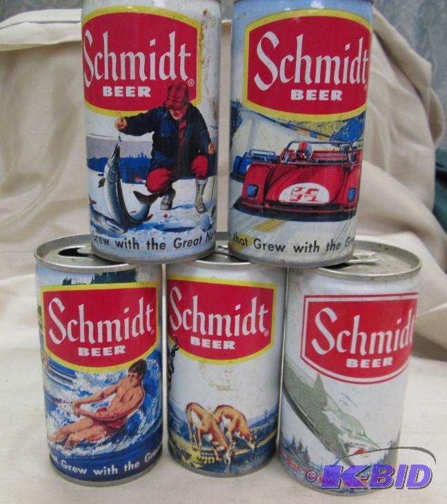 lot 194 image: Qty 5 Schmidt beer G. Heilman Brewing Co. St ...