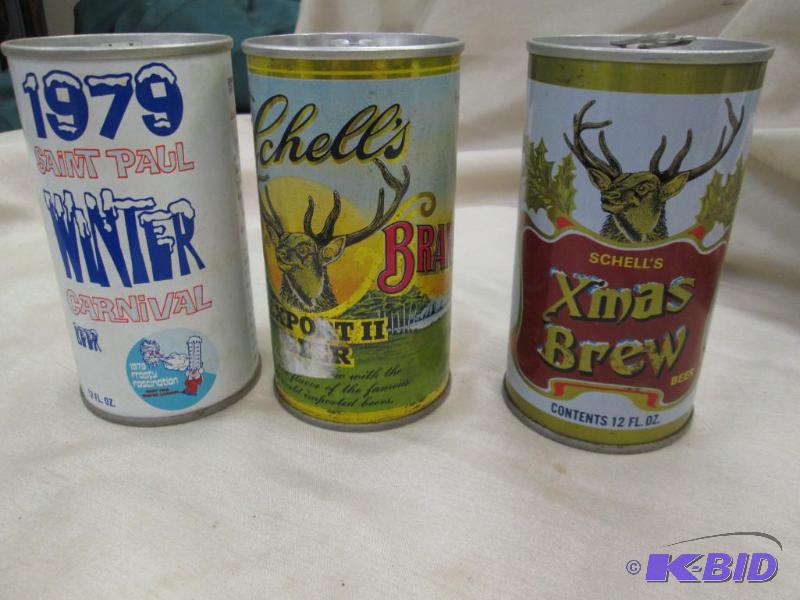 lot 199 image: Qty 3 1979 Saint Paul Winter Carnival beer Sc...