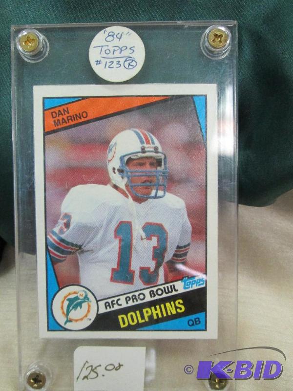 lot 20 image: 84 Topps Dan Marino AFC Pro Bowl Dolphins...