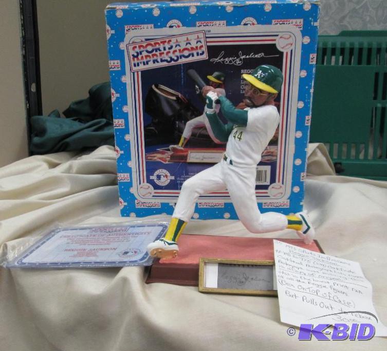 lot 208 image: Sports Impressions Reggie Jackson Hand signed...