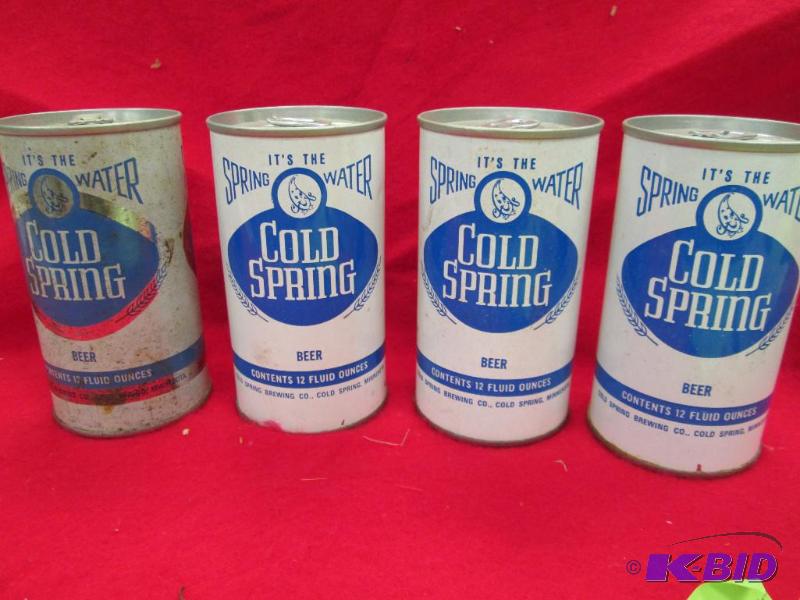 lot 231 image: Qty 4 Spring Water Cold spring beer Cold spri...