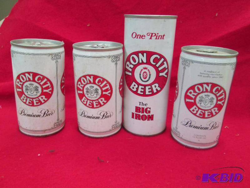 lot 232 image: Qty 4 Iron city beer Pittsburgh brewing co Pi...