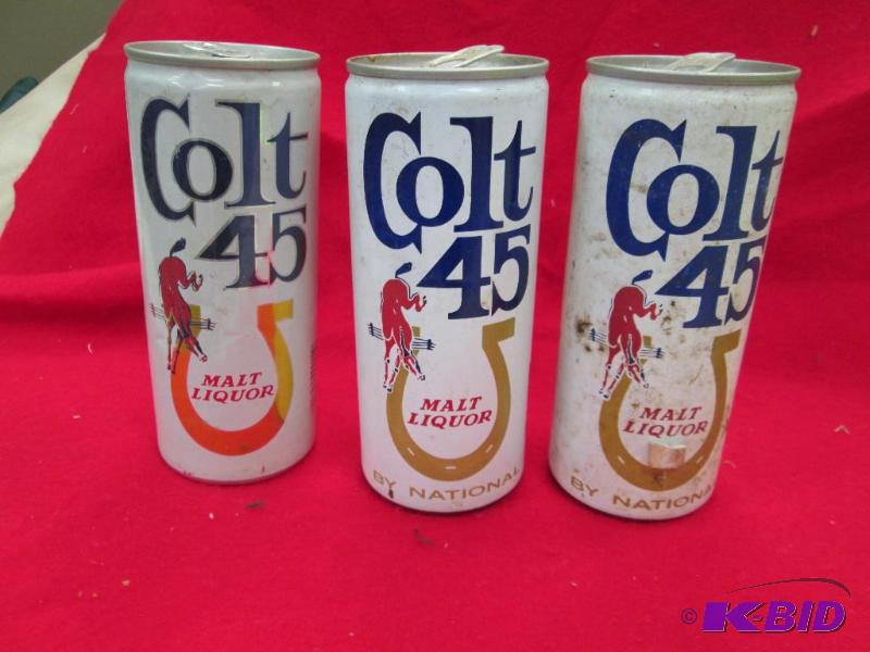 lot 234 image: Qty 3 Colt Malt Liquor G. heilman Brgh Co...