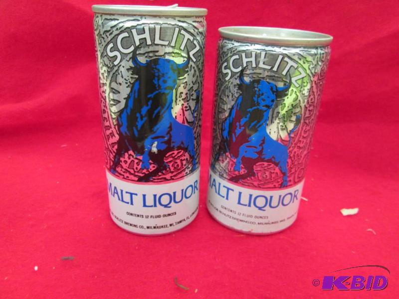 lot 235 image: Qty 2 Schlitz Malt Liquor Jos Schlitz brewin...