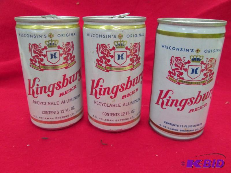 lot 238 image: Qty 3 Wisconsin original since 1847 Kings bur...