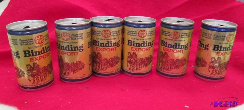 lot 245 image: Qty 6 Binding Export Brewed W. Germany...