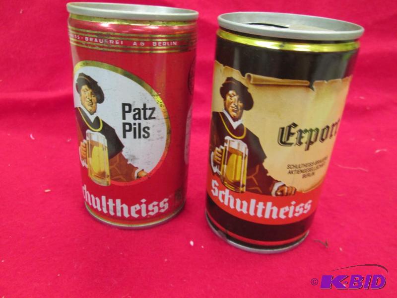lot 250 image: Qty 2 Patz Pils Schultheiss- Schultheiss-Brau...