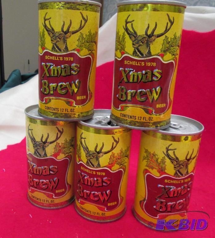 lot 276 image: Qty 5 Schells Xmass brew beer New Ulm...