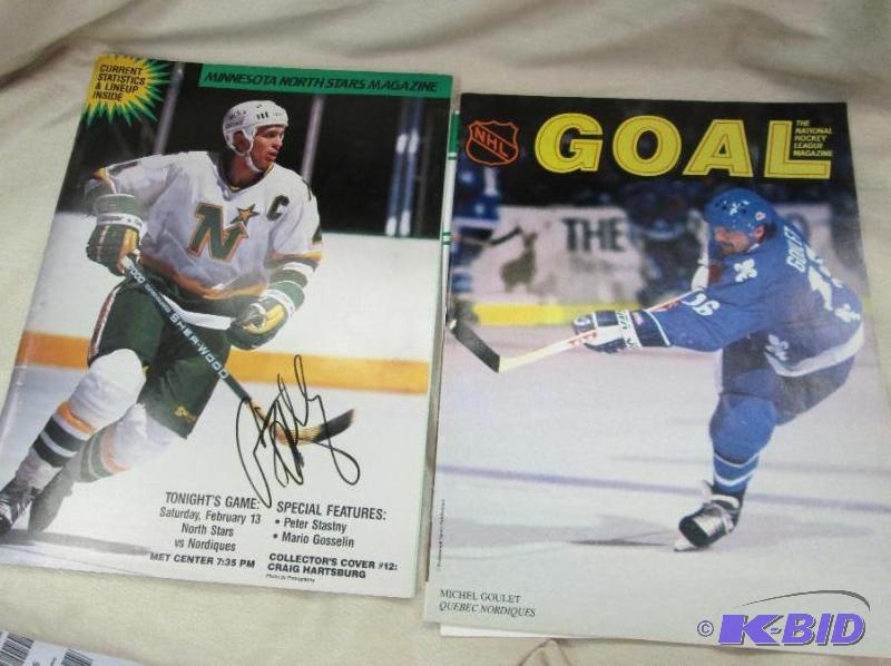 lot 28 image: Minnesota North Stars Magazine Craig Hartsbur...