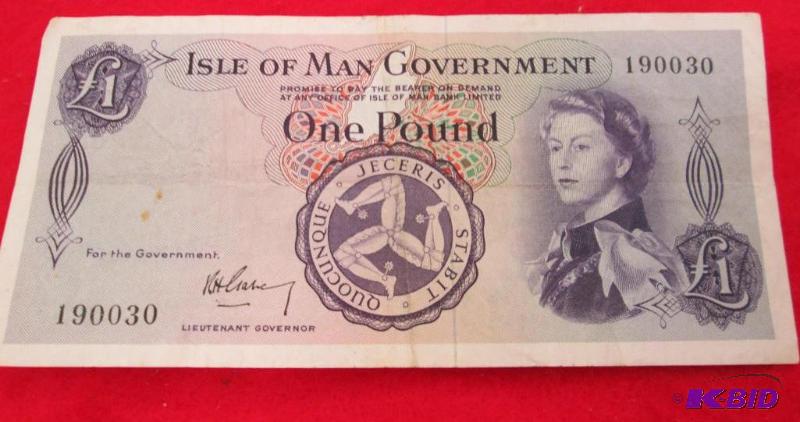 lot 286 image: Isle of Man Government One Pound...