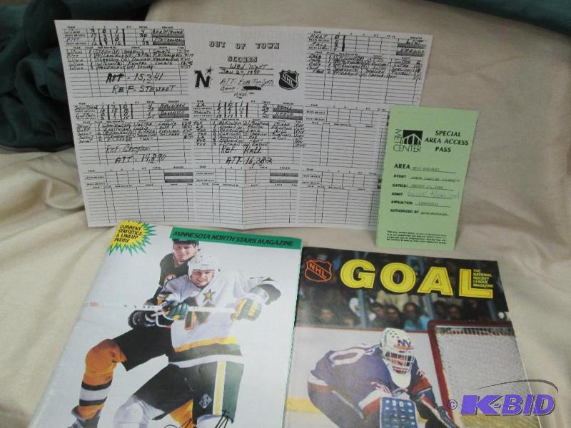 lot 29 image: Minnesota North Stars Magazine Brain Bellows ...